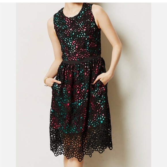 Anthropologie Wolven Lacey Terrace Sheath Dress Size 4 - Picture 1 of 13